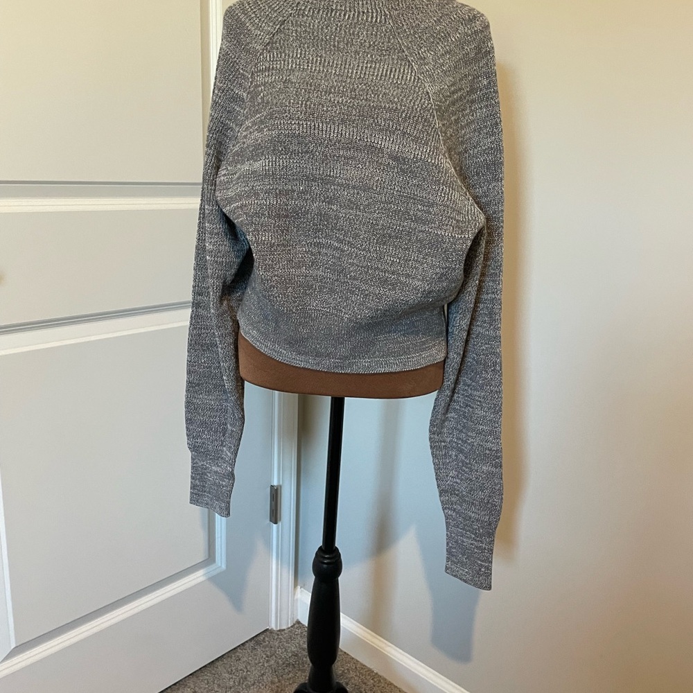 Free People Heathered Gray Crew Neck Sweater - Picture 2 of 5